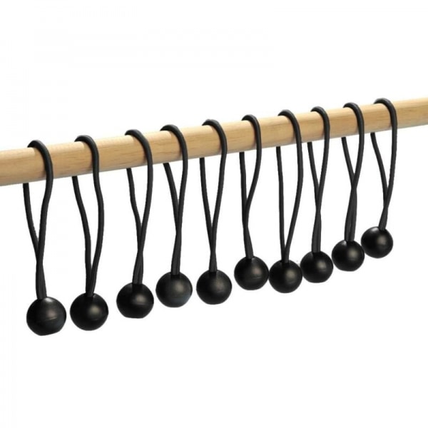 Elastisk bungee-snöre för presenning - 10-pack, 20 cm