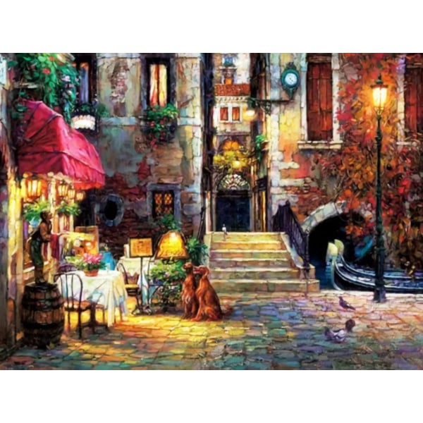 5D Diamond Painting Urban Street Architectural Landscape (38) Bri