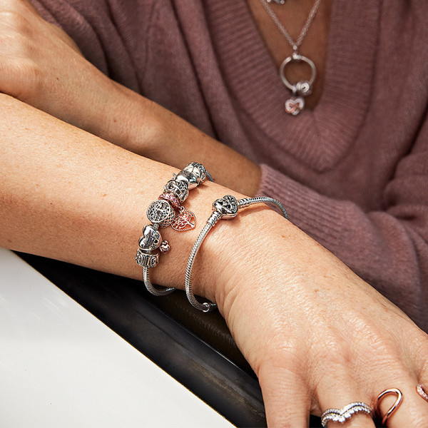 19cm Pandora Unik Elegant Sterling Silver Armband