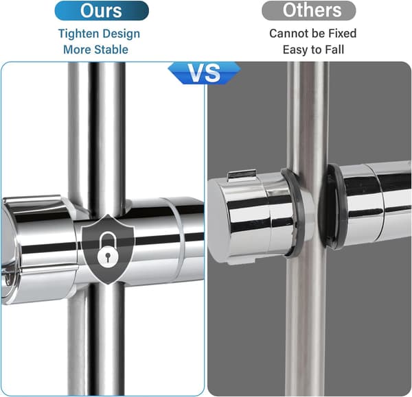 2 stk Universal Dusjhodeholder Dusjbrakett Erstatning