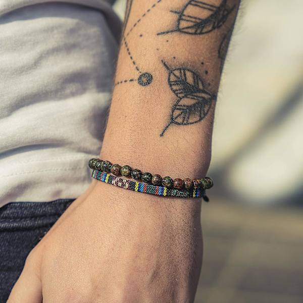 2x Surfer Armbånd Sæt Kvinder & Mænd - Håndlavet Sommer Strand Armbånd