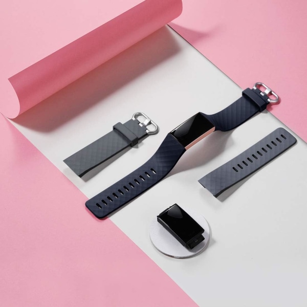 2 stk. udskiftningsremme kompatibel med Fitbit Charge 3/Fitbit C