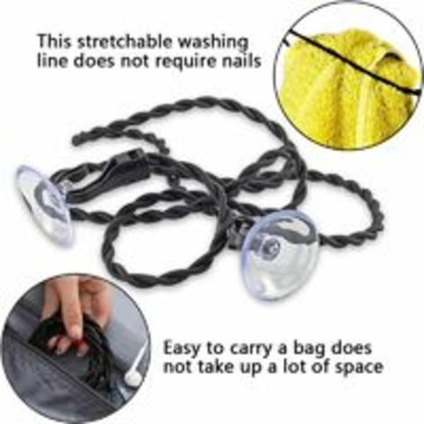 Resväska Klädstreck, 2-delad Klädstreck Bärbar Retractable Suct