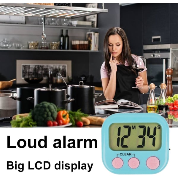 6-pack digital timer för lärare, små timers för barn, magnetisk B