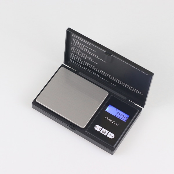Digital lommeskala, smykkeskala 0,01 - 200g sort