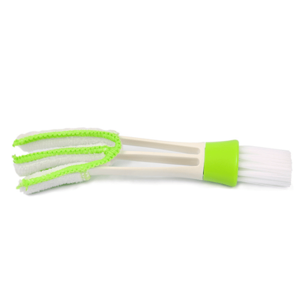 2 st Mini-dammborste, dubbelsidig mikrofiberventilborste och Bru
