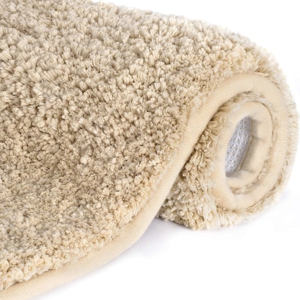 Extra tjock halkfri absorberande badrumsmatta i mikrofiber
