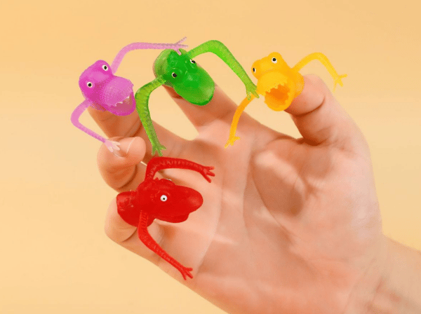 10-pack dinosauriefingerleksaker, nyhet fingerleksaker mini finger T