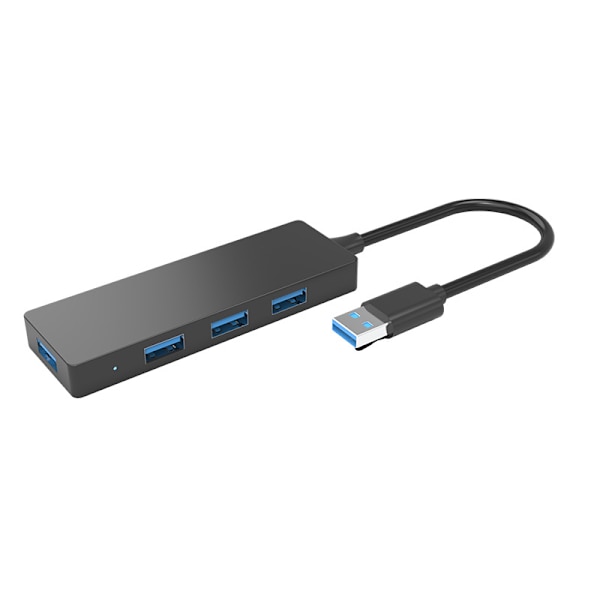 Ultratunn 4-portars USB 3.0-datahubb, lämplig för USB 3.1-hubbar som