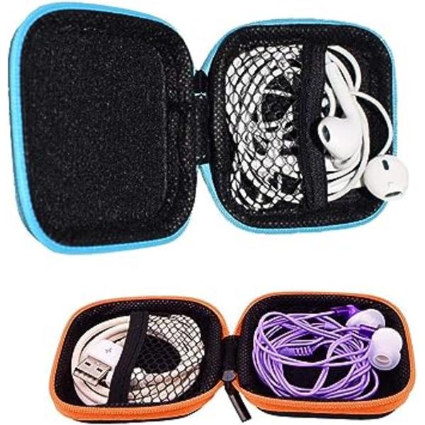 1 st Mini Square Earphone Förvaringsfodral, För In-Ear Hörlurar