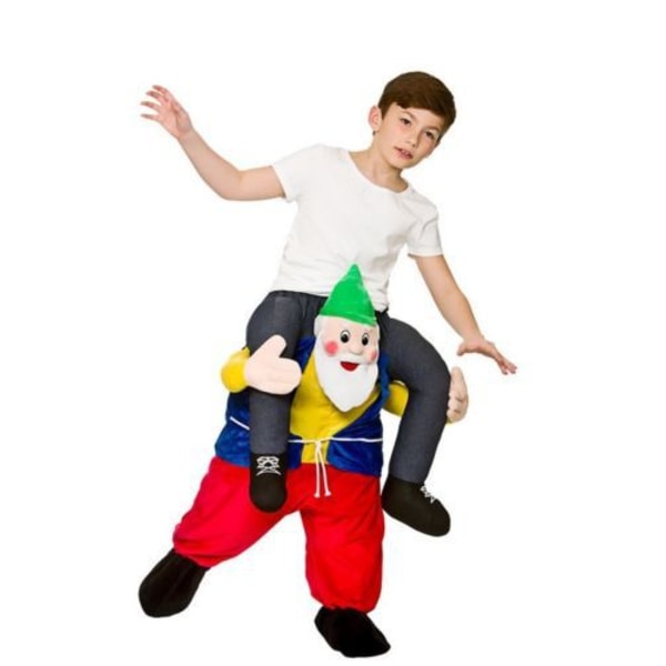 Vit skägg stil, jul djur bär byxor, vuxen tomte C
