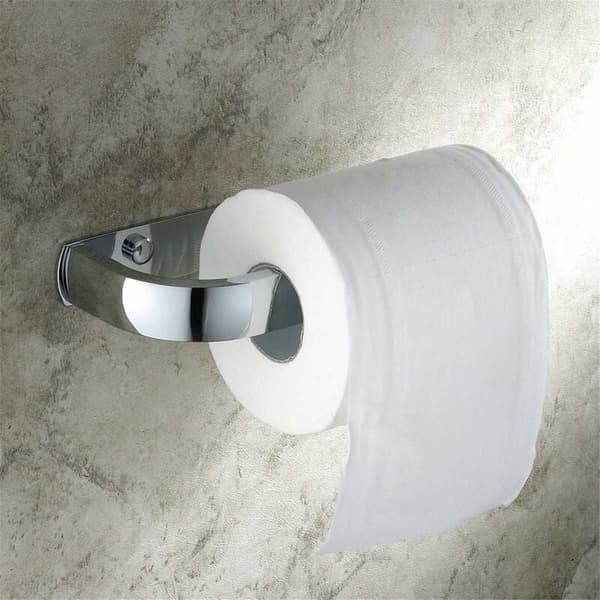 Toiletpapirholder uden låg, badeværelse, messing, poleret krom F