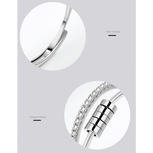 Anti-stress ring justerbar pegefinger ring multi-turn overførsel