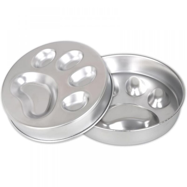 Rustfritt Stål Anti-Glutton Hundebolle, Sakte Mater Hundebolle med
