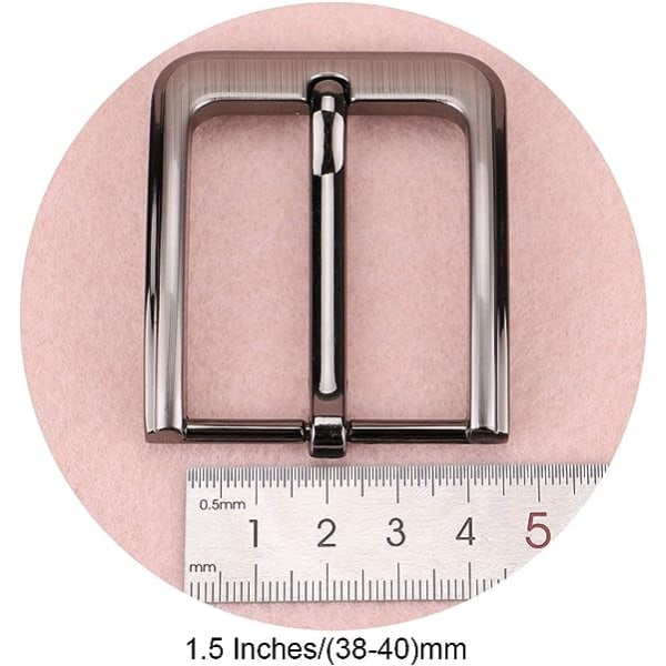 1,5 tum (38-40 mm) bältesspänne Enkeltapp Fyrkantig ersättning för