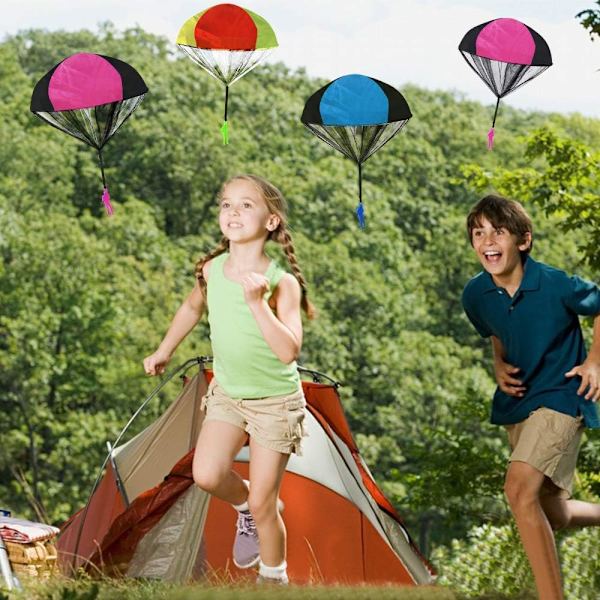 10 st Parachute Toy, Hand Throwing Parachute Toy Set, Outdoor To