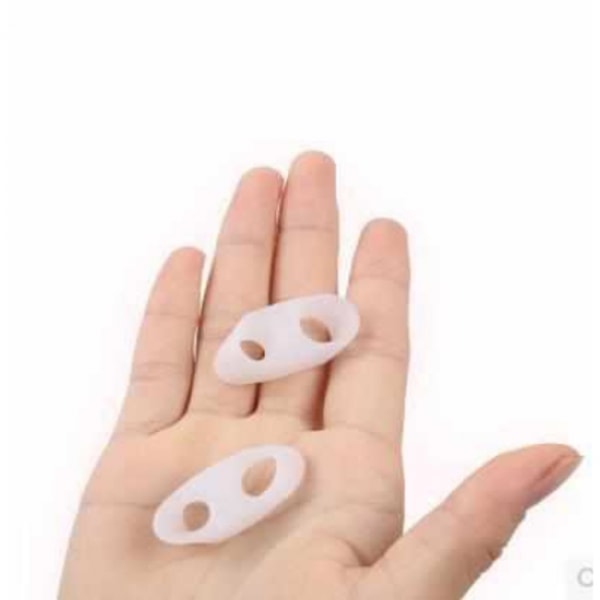 Tåspridare för krokig lillå - 2-pack Vit