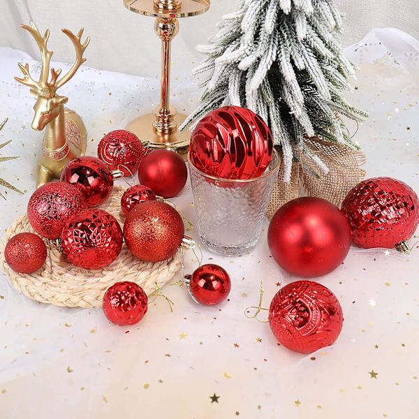 1 st julgranskulor krossäkra juldekorationer för Ch