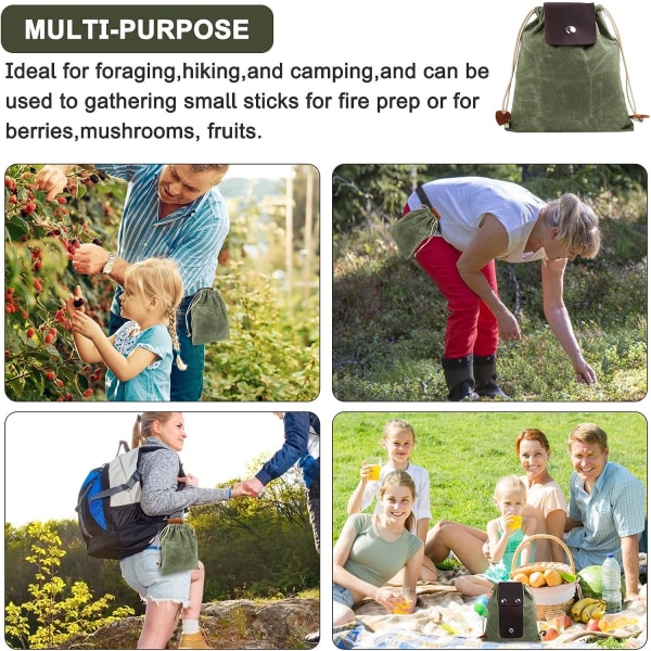 Lerretspose for fruktplukking, fôrpose, lerretspose for fôr, beltepose