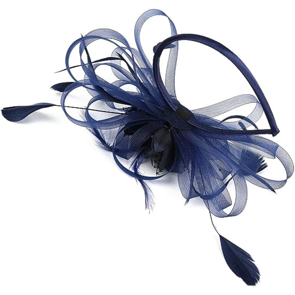 Elegant Dame Fascinator Hat Brude Fjer Hårklemme Tilbehør
