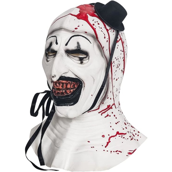 Terrifier Art Clownmasken Skrämmande Halloween Cosplay-tillbehör