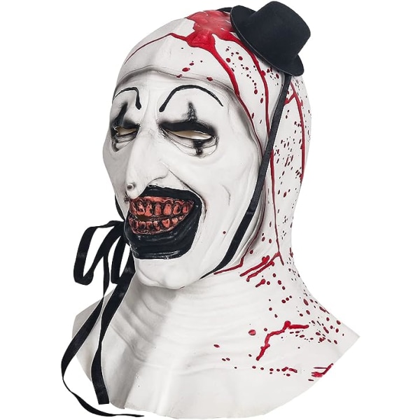 Terrifier Art The Clown Mask Läskig Halloween Cosplay  Tillbehör