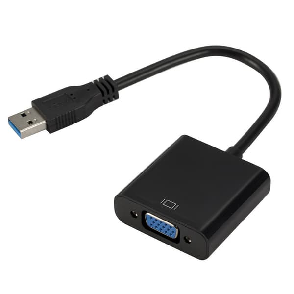 Usb 3.0 - Vga -sovitin - Musta