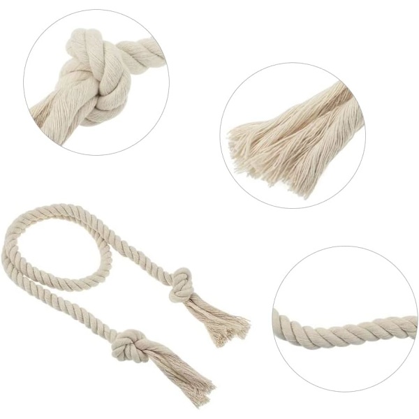 Gardinkys Cotton Reb 2 Par Flettet Loop Gardin Bomuldsreb