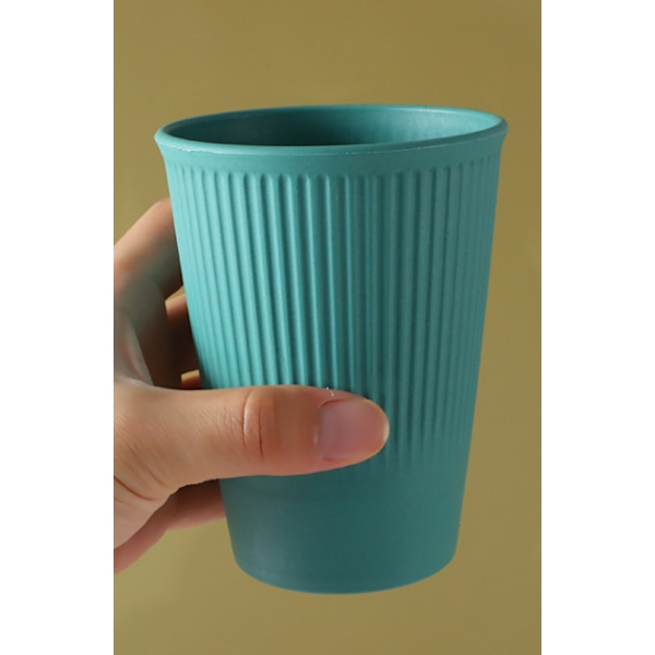 300 ml, mörkgrön, okrossbar mugg, återanvändbar plastmugg, portabel