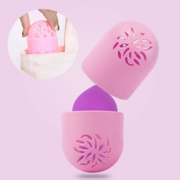 3-delt makeup svamp etui Blender Makeup