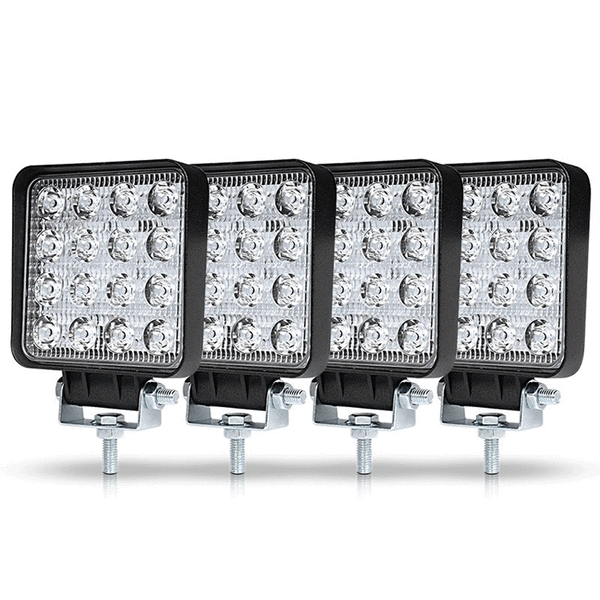 4 st LED-arbetsljus 3 tum 48W LED-arbetsljus strålkastare dimljus