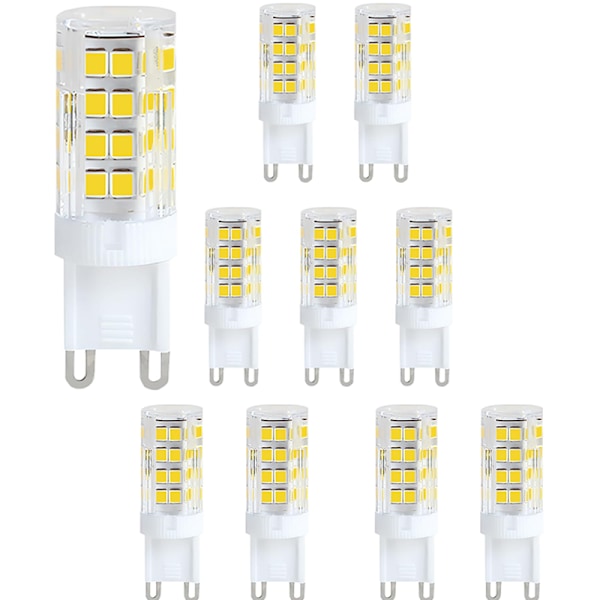 10-pack LED-spotlightar, LED-dekorationsljus, G9 LED-lampor, 5W W