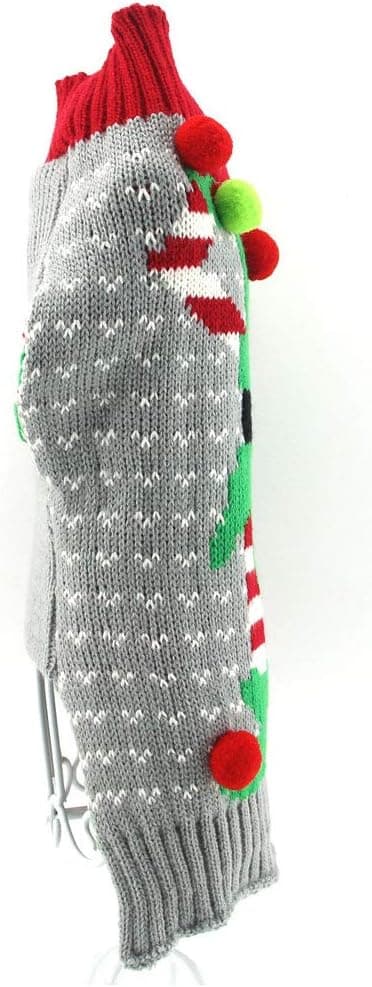 Hundkostym, bomullshundkläder, julmönster, vinter,