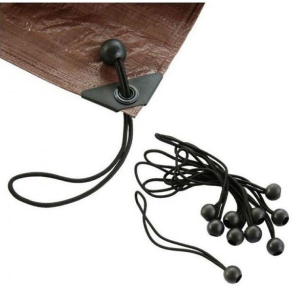 Elastisk bungee-snöre för presenning - 10-pack, 20 cm
