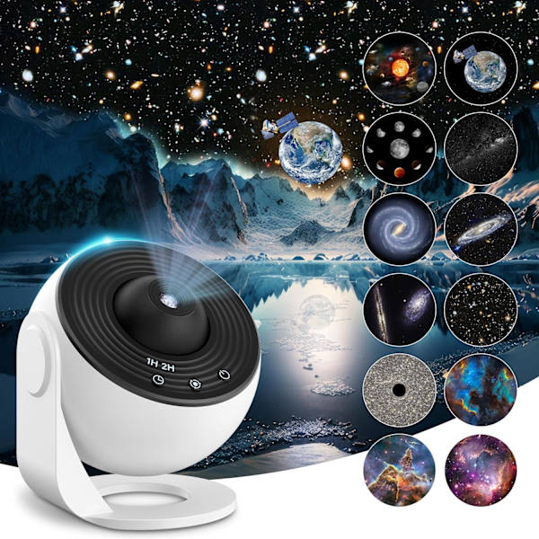 Planetarium Stjerneprojektor, Mexllex Realistisk Galaxy Lys Projektor