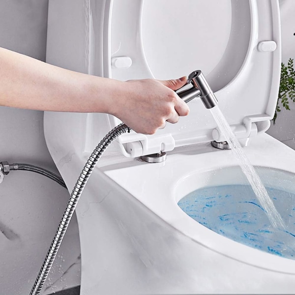Toilet Sprayer i rustfrit stål, standard G1/2-interface, Wat
