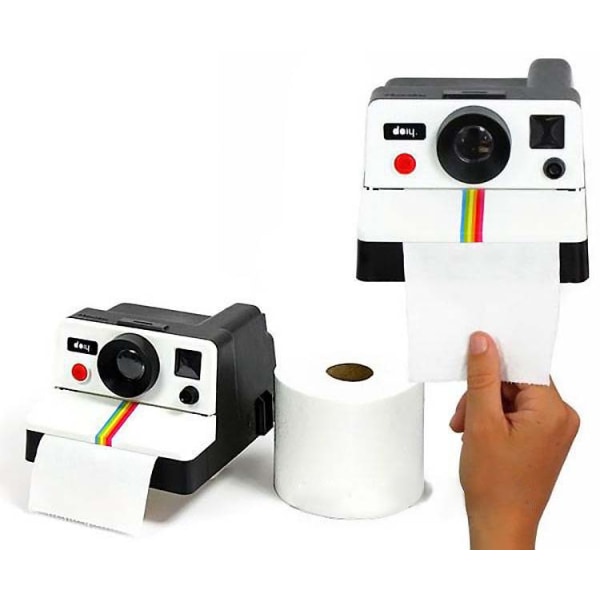Retro-tyyliin suunniteltu luova kameran muotoinen wc-paperirullan pidike