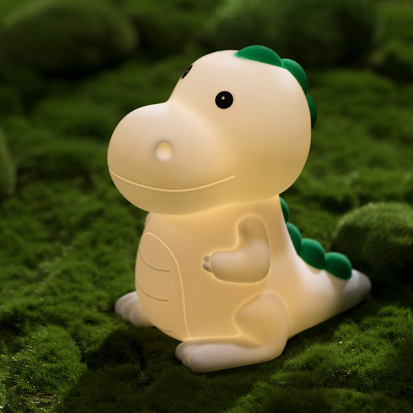 1 st Dinosaur Baby Nattlampa, 7 Färger & Touch, USB Laddningsbar