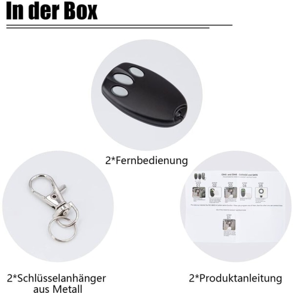 2-pack ersättningshandenhet för garageportöppnare för Chamberla