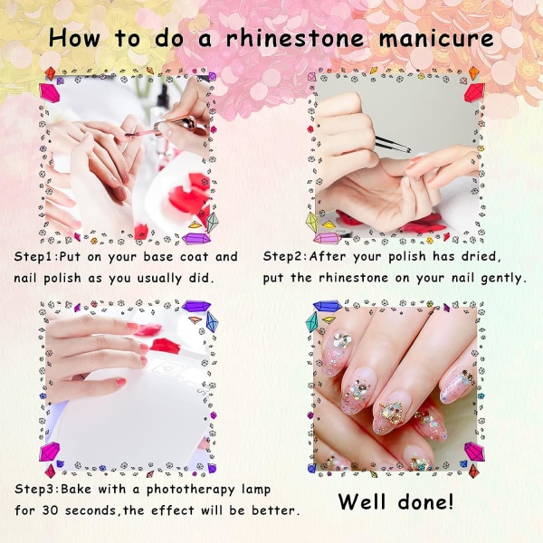 1 ask Rhinestone Nail Art Rhinestone Set Rhinestone Nail
