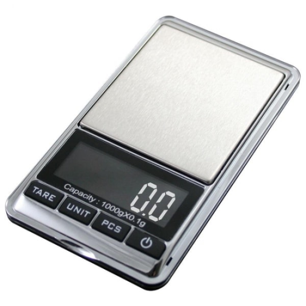 Digital vægt lommevægt (500 g Max / 0,01 g) Sølv