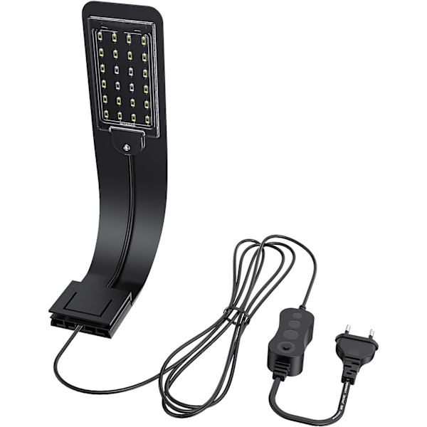 Ultra-tynd LED-lys til små akvarier, mini akvarium klemmelampe