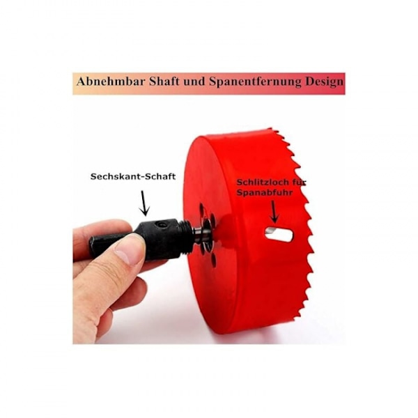 Hulsav 160 mm, HSS M42 bi-metal højhastighedsstål, Hulsav med