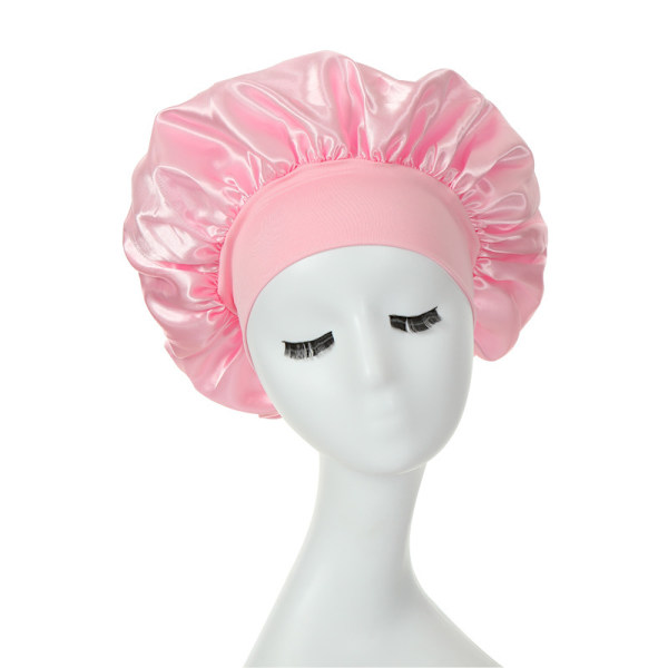 2 stk. Sovehette - Satenghette - Sovehette Rosa one size