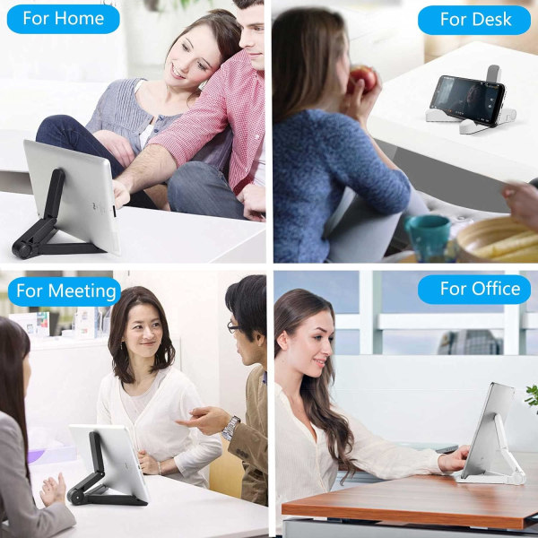 Desktop Tablet Stander, Justerbar Portable Tablet Stand Holder til