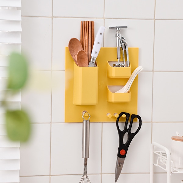 Tandbørstevaskestativ, Hulfri Montering, Badeværelse, Toilet, Vanity, Væghængt