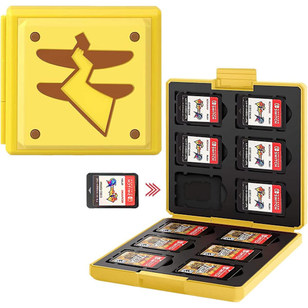 Nintendo Switch Lite NS Spelkassett Förvaringsväska - Rymmer upp till 12 Spel