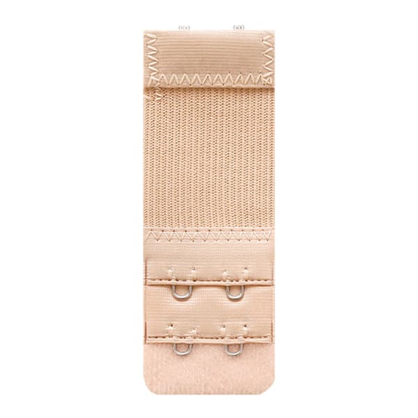 3-pack BH-förlängare Dubbla krokar Vit/Svart/Beige