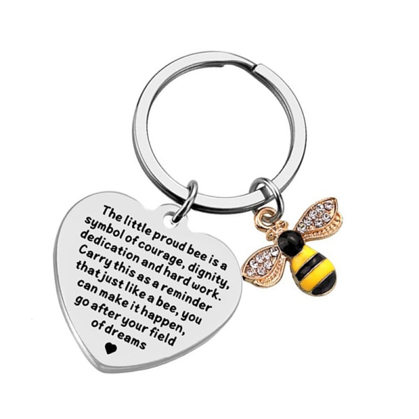 Bee Keyring Bee Gifts for Women Kollegor Lämnar presenter Lärare