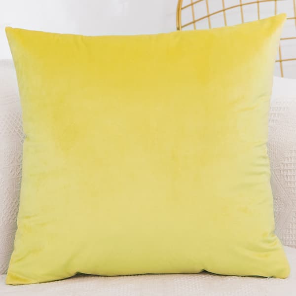 Goose Yellow 1 Par Solid Farve Sofa Holding Pude Lændekontor